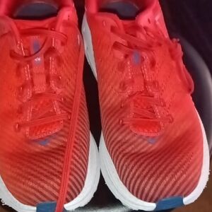 Hoka Red Athletic Running Shoes